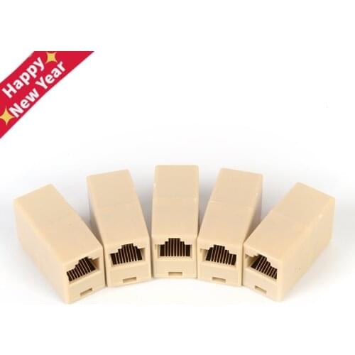 1 PCS Network Ethernet Dual Straight Head Lan Cable Joiner Coupler RJ45 CAT 5 5E 6 6a Extender Plug Network Cable Connector