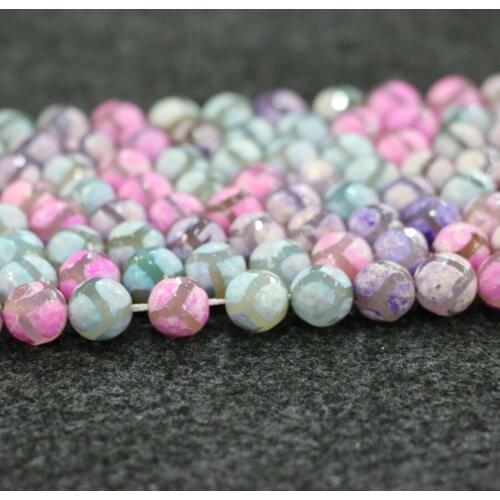 A String 10mm 38pcs/lot, TOP Quality ! Pink Ball Handmade Loose Spacer Round Strand Stone Beads Bracelet DIY Jewelry Making