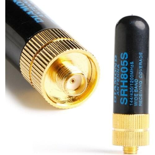 T3LB DIAMOND SRH805S SMA-F Female Dual Band Antenna GT-3 UV-5R BF-888s Radio