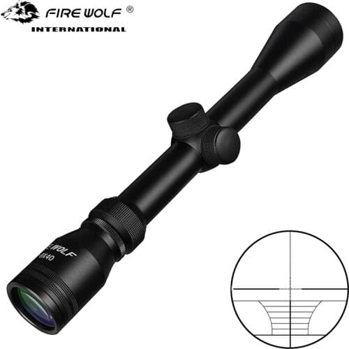Fire wolf 3-9X40 Bow Cross Tactical Riflescope Optic Sniper Deer Rifle Scope Hunting Scopes Airgun Rifle Outdoor Sight Scope