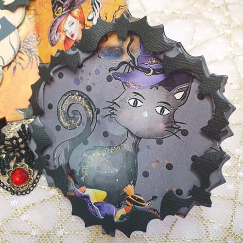 Cutting Dies Bat Wreaf Scrapbook Cardmaking DIY Paper Craft Metal Stencil