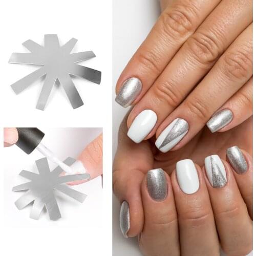 1 Pc(H Shape)New French Nail Tip Cutter Template Cut V Line Edge Trimmer Manicure Acrylic Pink White French Nail Plate Tool J#10