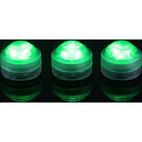10pcs Wedding Decoration Single Color Waterproof Submersible Led Tea Light Mini Party Light With Battery For Halloween Christmas
