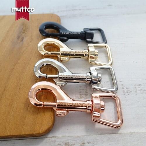 100pcs/lot Engraved buckle, We provide laser engraving service customize LOGO 15mm dog clip hook 4 colors