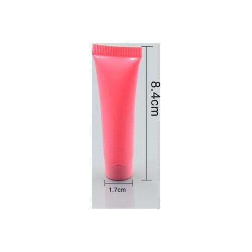 100pcs wholesale 15 ml pink color empty soft tube , plastic Cosmetic Containers 0.5 ounce , Empty hand cream tube 15ml