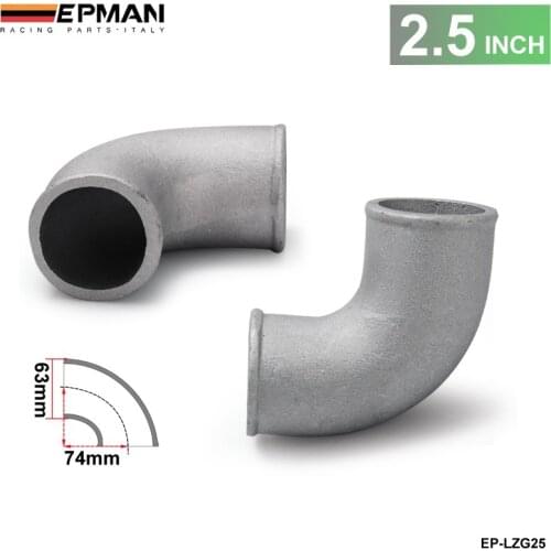 2.5" Cast Aluminium Elbow Pipe 90 Degree Intercooler Turbo Tight Bend For BMW E36 M3/325i/ is/ iX 92-99 93 94 95 EP-LZG25