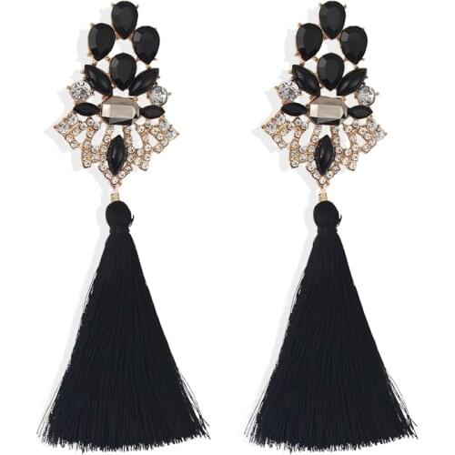 2020 Wedding Tassel Statement Earring Multicolored Hot Fashion Drop Dangle Fringe Earrings 4A1003