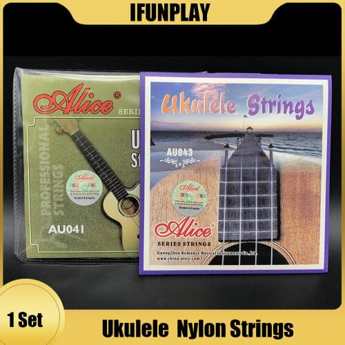 Alice AU041 AU043 Clear Nylon Ukulele Strings 1st-4th Strings for Ukulele UK String Guitar Part
