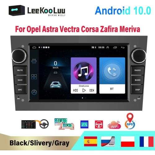 LeeKooLuu Car Stereo Android Autoradio 2Din Radio Multimedia Player for Opel Astra J H Vauxhall Vectra Antara Zafira b Corsa
