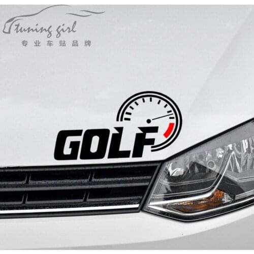 Car Stickers Speedometer Funny Creative Decals For Rear Windshield GOLF Volkswagen Auto Tuning Styling 20x10cm 30x15cm D15