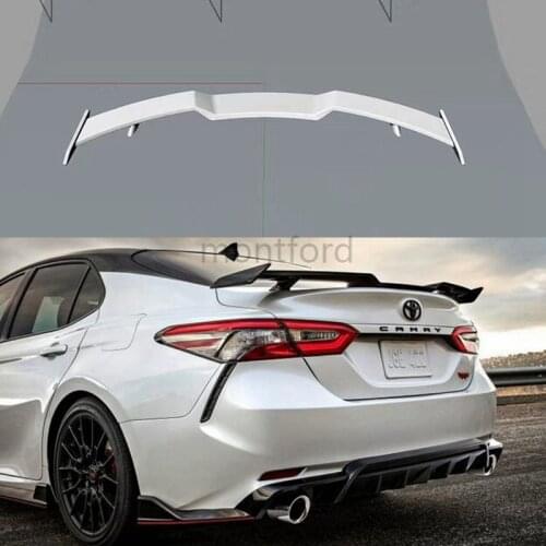Car Styling ABS Plastic Unpainted Primer Color Rear Spoiler Trunk Boot Wing Lip Spoiler For toyota Camry 2018 2019 2020
