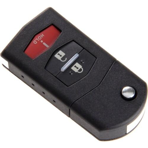 3 Button Remote Control Fob Case Shell Replacement For Mazda 3 5 6 RX-8 CX-7 CX-9 2003-2013 Replacement Fob