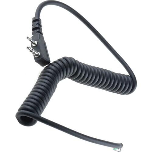 Speaker Mic Walkie Talkie Speaker Cable For Baofeng UV5R For Kenwood TK370 For Linton Hand Mic 2 pin 4 Wire Speaker Mic Line