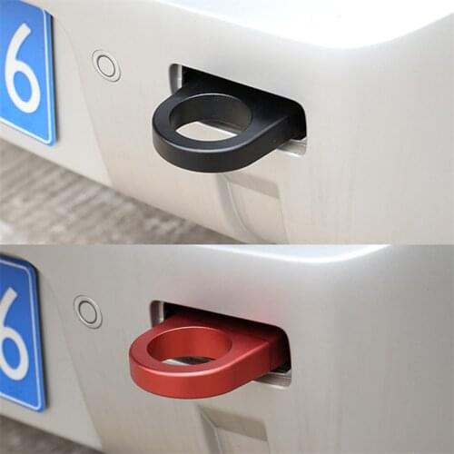 For Land Rover Defender 90 110 2020 2021 Aluminum Alloy Car Tow Hook Bumper Tow Hook D-Rings Rear Trailer Hook Accessories