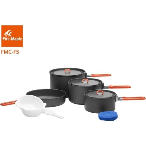 Fire-Maple Outdoor 4-5 People Cookware Bowl Pot Set For Travel Camping Stove Daily Driving Picnic Set SY5