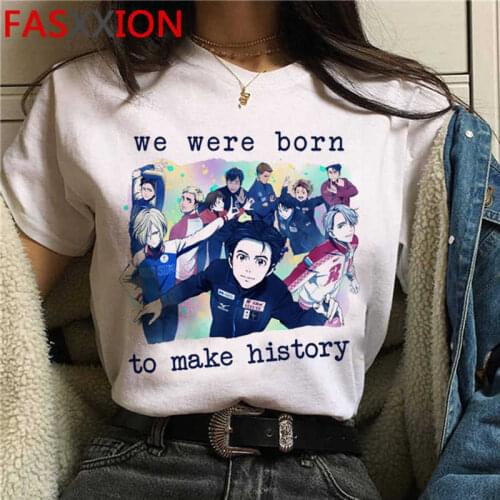 Yuri on Ice top tees male grunge 2021 graphic tees clothes tshirt harajuku