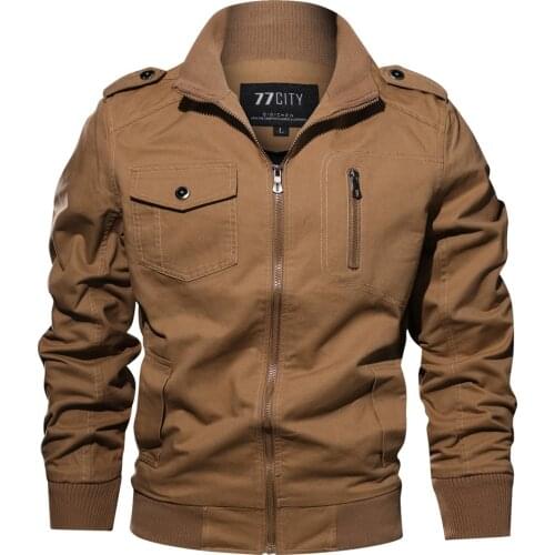 Jacket Mens Pop Autumn Winter Military Clothing Zipper Pocket Tactical Breathable Coat Mens Large size warm Outwear oct17