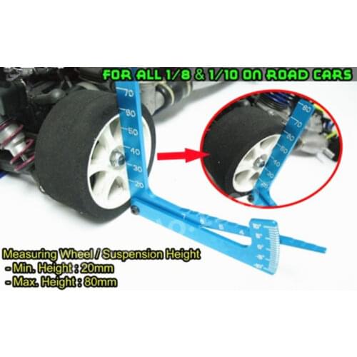 Yeah Racing 3 in 1 Camber Gauge Set Up Adjustable Measure Tool chassis Suspension Wheel Ride Height YT-0056 For 1/8 1/10 RC Car