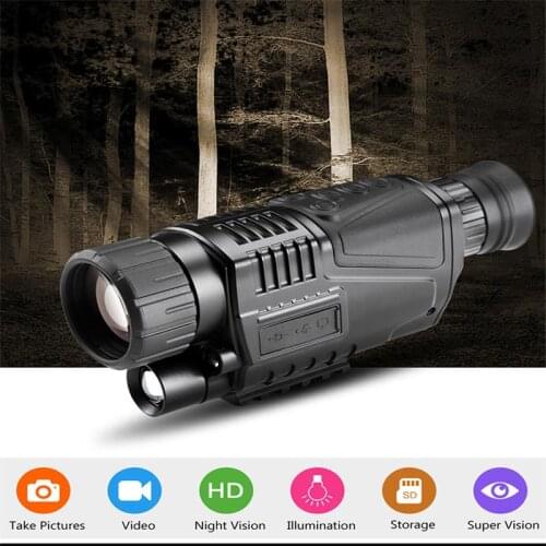 NEW HD 5x40 Digital Infrared Night Vision Monocular 200M Range Hunting Monocular Night Vision Optics