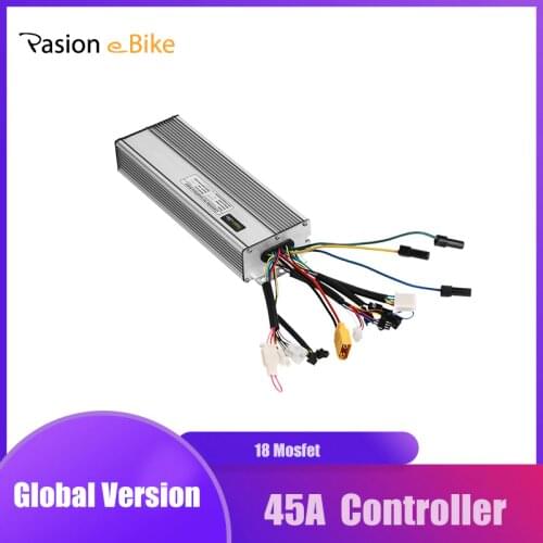 Pasion eBike Controller 48V Brushless 18 Mosfet DC Sine Wave Controller Electric Bicycle 45A Controller KT LCD Display Component
