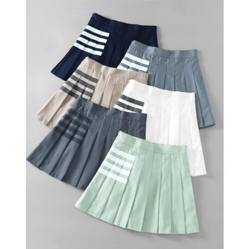 PENGANCUO Pleated Skirt