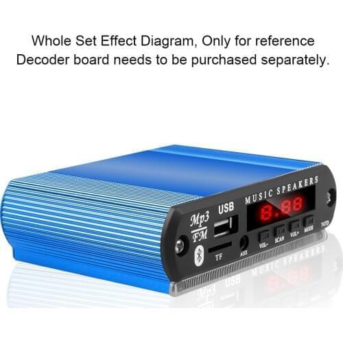 Aluminum Shell for decoder board Wireless Bluetooth 12V MP3 WMA Decoder Board case Audio Module USB TF Radio For Car