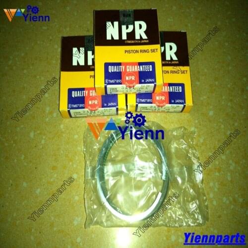 For ISEKI 3AB1 Piston ring 5-12121-010-0 for HITAICHI EX50UR EX50URG Mini excavators 3AB1 diesel engine repair parts