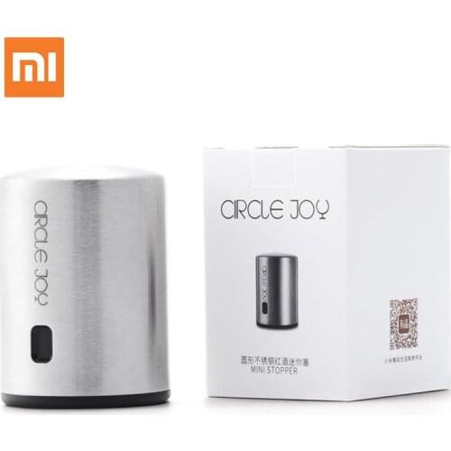Xiaomi mi Mijia Smart Wine Stopper Stainless Steel Vacuum Memory Wine Stopper Electric Stopper Wine Corks chain brand-Circle Joy