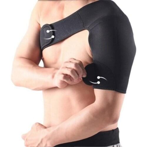 Gym Men Fitness Sports Care Single Shoulder Support Adjustable Back Brace Guard Strap Wrap Belt Band Pads Bandage