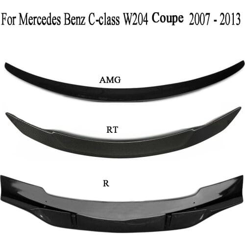 Carbon Fiber Rear Trunk Spoiler For Mercedes Benz C-class W204 Coupe 2007 2008 2009 2010 2011 2012 2013 R AMG RT Style