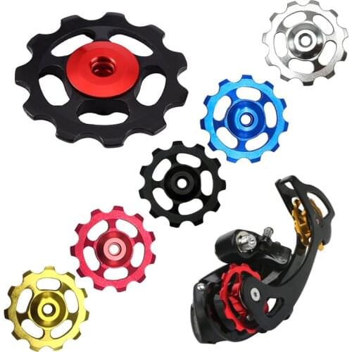 1pc MTB Bicycle Steel Bearing Derailleur 10T 11T 13T Mountain Road Bike Rear Derailleur Pulley Roller Idler Bearing Wheel Parts