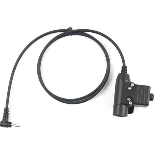 U94 PTT 1pin Cable Plug Military Adapter Standard Version for Walkie Talkie Yaesu Vertex VX-3R Two Way Radio
