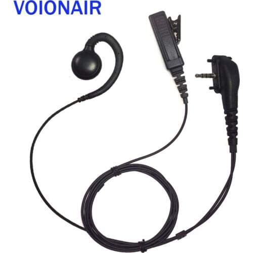 VOIONAIR 10pcs/lot C Shape Ear Hook Earpiece Earphone Headset PTT Mic for Vertex VX-160 VX-180 VX-210A VX-231 VX-454 EVX-534