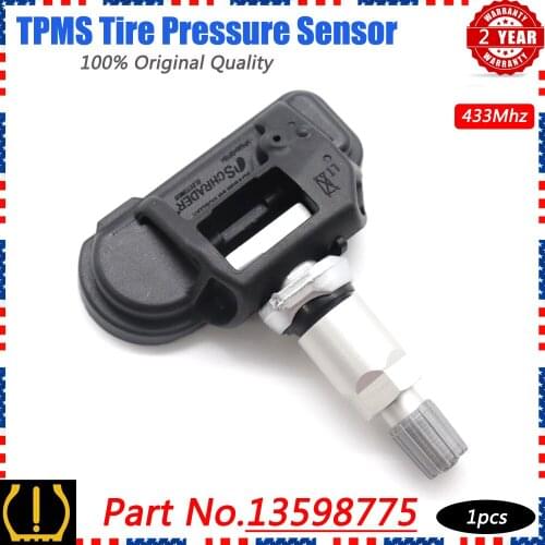 XUAN 1PCS TPMS Tire Pressure Sensor 13598775 for Opel Adam Astra J Cascada Insignia Zafira Tourer Chevrolet Corvette 433MHZ