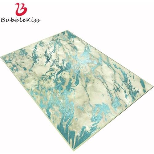 Bubble Kiss Customized Large Carpets For Bed Room Nordic Imitation Gold Green Marble Pattern Rugs And Carpets For Living Room
