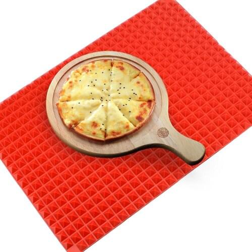 2 Colors BBQ Pyramid-shaped Non-stick Fat Reducing Silicone Baking Mat Pot Mat Bakeware Kitchen Tools Multi-function Practical