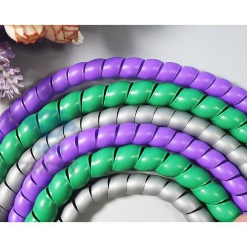 2M 16mm Spiral Wire Organizer Wrap Tube Flame retardant colorful spiral bands diameter Cable casing Cable Sleeves Winding pipe