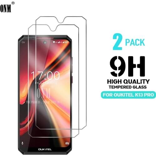 2pcs Tempered Glass For OUKITEL K13 PRO Glass Screen Protector Premium Tempered Glass OUKITEL K13 PRO Protective Film