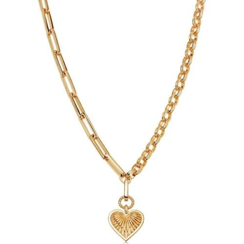2021 online celebrity ins popular niche heart-shaped pendant necklace love clavicle chain necklaces for women
