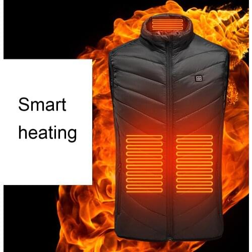 9 Zones Men Women Heated Vest Reflective Jacke Heated Jacket Winter Fishing Hunting Tactical Vest Heated Jacket Usb Outdoor Vest