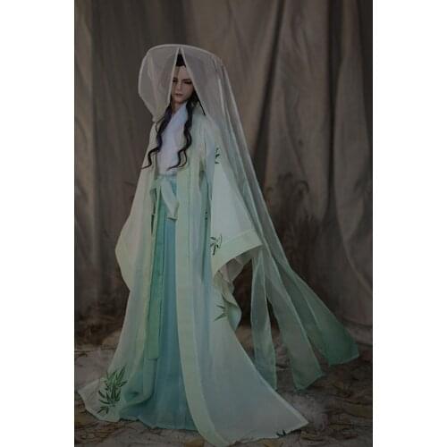 1/4 1/3 BJD Clothes Accessories Chinese Ancient Costume Hanfu Dress Samurai Outfit For BJD/SD ID72 Strong Uncle 80cm Doll A0739