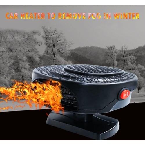 12V Car Vehicle Cooling Fan Hot Warm Heater Windscreen Demister Defroster 2 in 1 Portable Auto Car Heater Hot Warm Fan Defroster