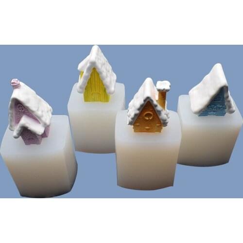 Four Silicone Molds for Christmas Igloo DIY Baking Chocolate Mold