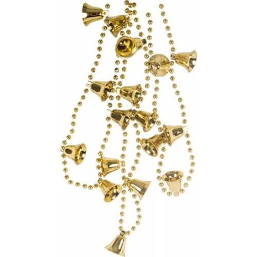 Christmas Tree Chain Bell Ornament Gold christmas decorations рождественские украшения