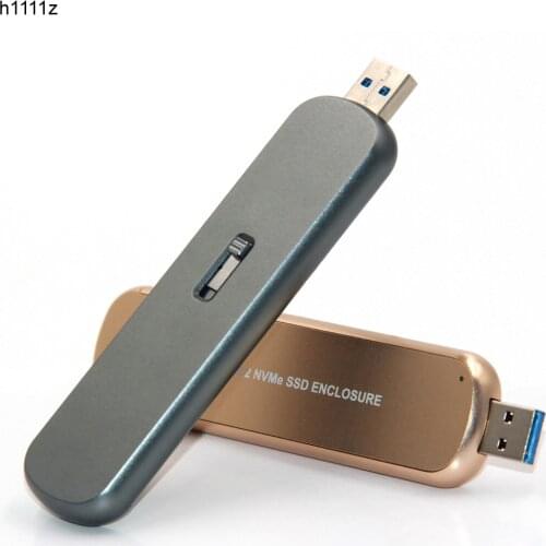 M2 SSD Case NVME Enclosure USB 3.1 to PCI-E NVME M.2 SSD Hard Disk Case Box External Hard Drive Case for 2242/2260/2280 M.2 SSD