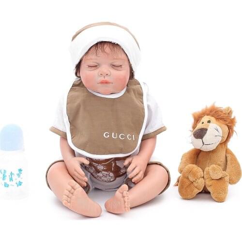 Bebes reborn 20"50cm silicone reborn baby boy doll classic play house toy dolls gift real alive reborn boneca juguetes