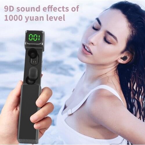 True Wireless Earbuds Bluetooth Earphone With Mic CVC Noise Cancelling Headphones Headset IPX7 Water Proof IOS Android Phones
