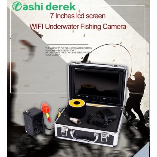 Support Recording Video Function Night Vision 7inch LED Display Underwater Fishing Camera with Portable Aluminum Case WF13W