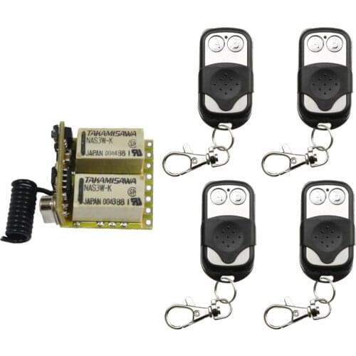 DC 3.7V 4.5V 5V 6V 7.4V 9V 12V 2CH 2 CH Mini Relay Remote Switch LED Signal Line Remote Contact Switch Output Switching Value