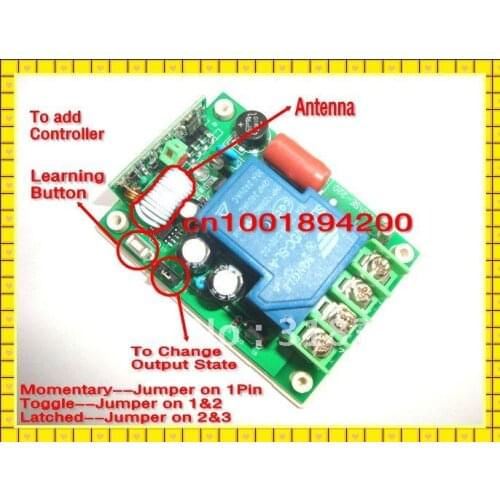 AC220V 30A 3000W RF Wireless Remote Control Switch Transmitter&Receiver System For Light/LED/Lamp Water Pump electrical machine